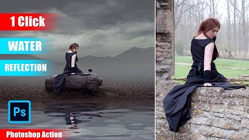 Water Reflections with Realistic Ripples Photoshop Actions Free Download