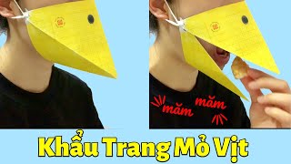 Cách Gấp Khẩu Trang Mỏ Vịt Bằng Giấy - Paper Face Mask