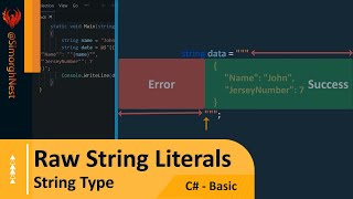 C# Tutorial - Basic - 042 - Raw String Literals