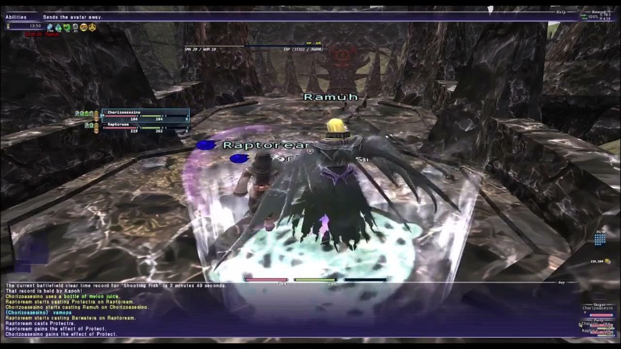 FFXI BCNM Shooting Fish Duo SMN Attempt so far 0/5 Horizon YouTube