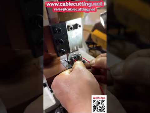 Industrial Power Cable Processing Machine | Automated Wire Stripping & Crimping