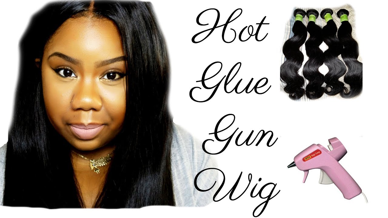 How I Made My Wig (Hot Glue Gun Method) Ft. Aliexpress Hair YouTube