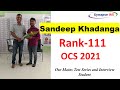 Rank111 sandeep khadanga synapseias mains test series and interview student