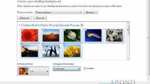 Using Windows 7 - Set Up a Desktop Slide Show