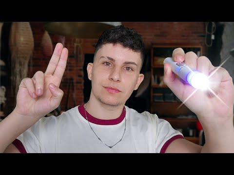 ASMR: TERAPIA DE FOCO VISUAL 👀 Ajustando sua visão com Hand Movements