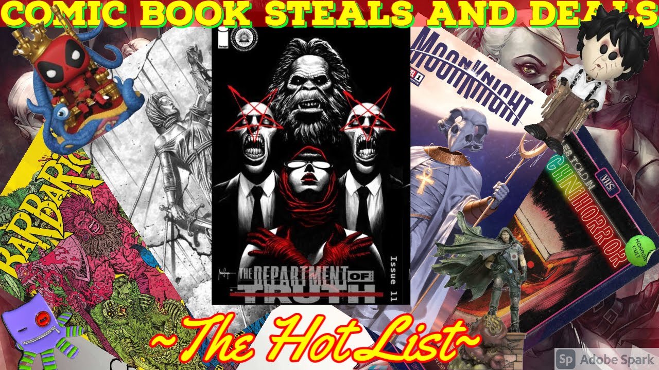 Comic Book Steals and Deals Hot List ~ Hot New Exclusive Variants from Around the Internet! 