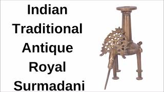 Buy Surmadani Online | Black Eye Powder Bottle |  Royal Rajasthani Original Antique Surmadani