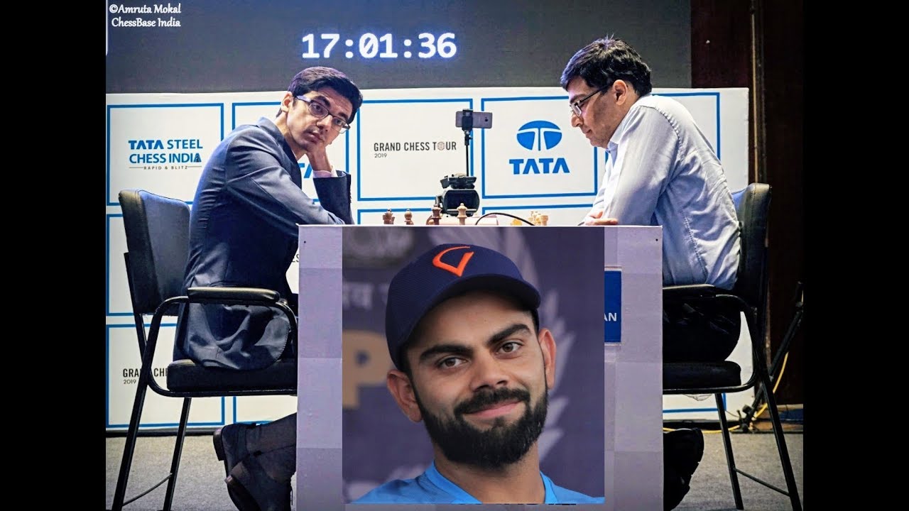 Kolkata, India. 21st Nov, 2019. GM Vidith Gujrathi, Ian Nepomniachtchi,  Viswanathan Anand, Ding Liren, Wesley So, Levon Aronian, Magnus Carlsen,  Hikaru Nakamura, Pentala Harilkrishna and Anish Giri the participating at  Tata steel