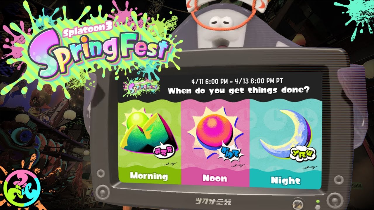Team Afternoon & Team Morning! - Splatoon 3 Spring Fest - YouTube