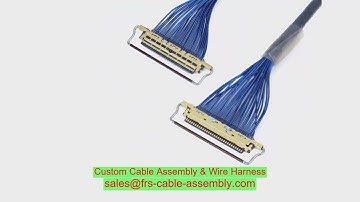 Khai thác cáp tùy chỉnh 20856-040T-01 0,4mm Pitch Micro Coax Ribbon Cáp LVDS 40 PIN FFC đầu nối cáp