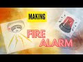 SECURITY ALARM IN 4 MINUTES|FIRE DETECTOR|SIMPLE TO MAKE|SMOKE &amp;FLAME DETECTION#diy