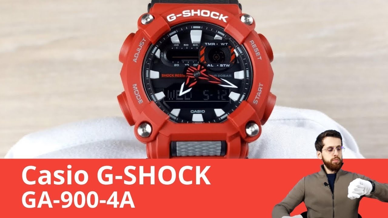 Fresh Design, Smart Functions / Casio G-SHOCK GA-900-4A - YouTube