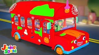 Wheels On The Bus Go Round And Round, Halloween Songs and Nursery Rhymes for Kids