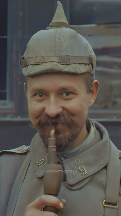 German World War I Soldier in the 1910s - Restored Footage