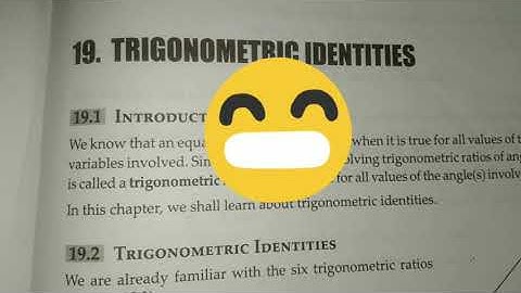 MBSE Class 9: Trig. Identities Video 1 (Ch 19 Formulae) | English and Mizo