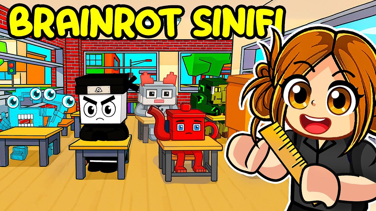 BRAİNROT OKULUNDA ÖĞRETMEN OLDUM💥ROBLOX BROOKHAVEN🏡RP