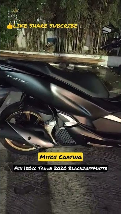 Pcx 150cc 2020 black doff matte with semi coating#shortsvideo #pcx