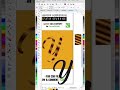 CorelDRAW Tutorial for Beginners | “Y 3D Letter Design #short #tutorial #coreldraw #design #graphics