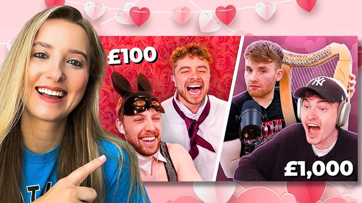 Reaction to £100 vs £1,000 Valentine's Day