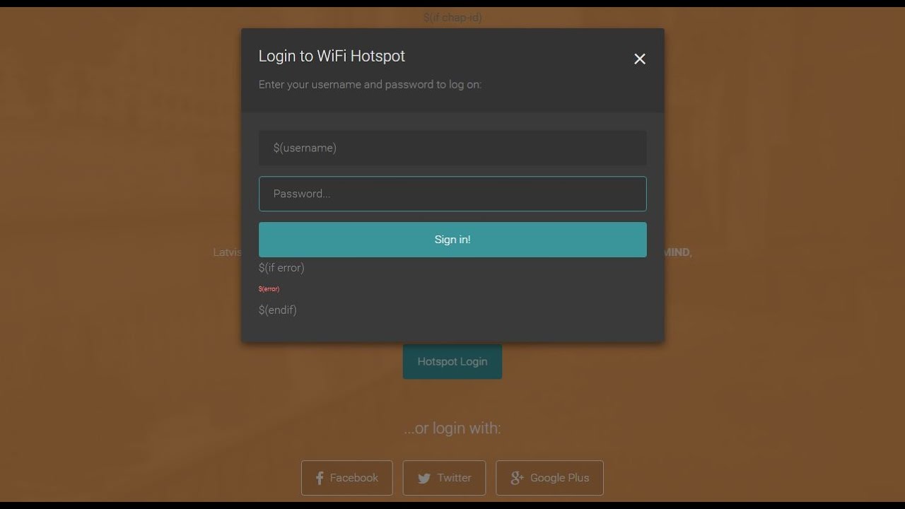 Edit Customize Mikrotik Hotspot Web Login Page With Free