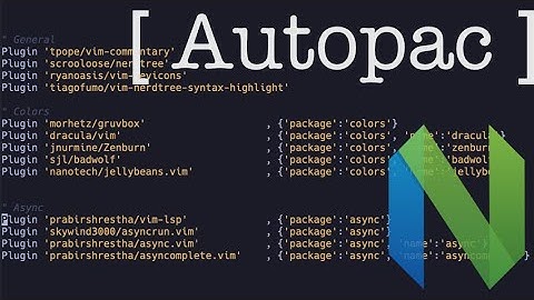 Neovim Plugin Manager [ Autopac : Better Minpac? ]
