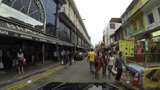 Driving through Little India in Singapore on a Sunday afternoon...