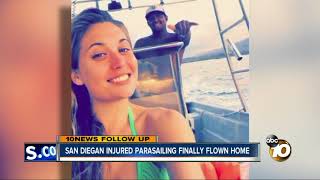 San Diegan injured parasailing in Mexico finally flown home