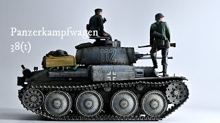 TAMIYA 1/35 German Light Tank 38(t) 【Full Build Video】#tankmodel #scalemodel #howtopaint