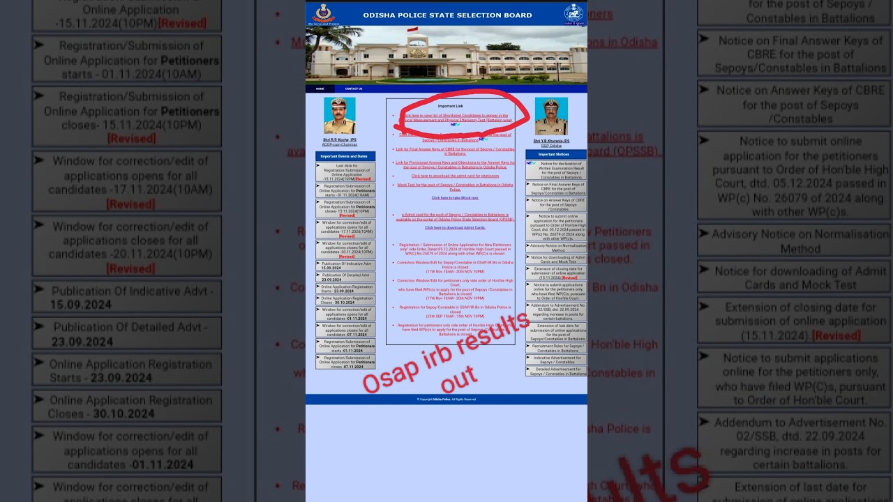 Osap irb result out🔥🔥🔥