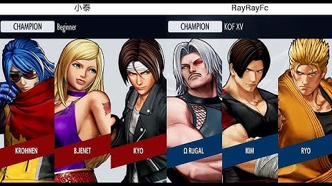 KOF XV 🔥 RayRayFc (O.Rugal/Kim/Ryo) vs Little Tai 小泰 (Kyo/B.Jenet/Krohnen) KOF XV Replays 🔥 Steam