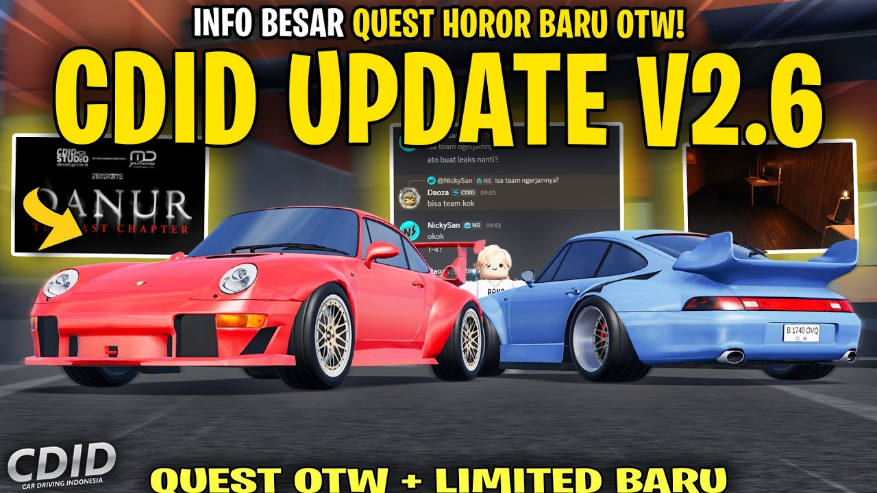 INFO LEAK GAMEPLAY QUEST BARU HORROR DANUR ! INFO MOBIL LIMITED BARU AKAN RILIS - CDID V2.6 Roblox