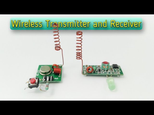 One Channel Transmitter and Receiver with 433Mhz RF module class=