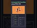 Animated 404 Caveman 🔥 | HTML & CSS Only #coding