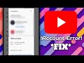 YouTube Account An Error Occurred | YouTube Account Switch Error | YouTube Account not Showing