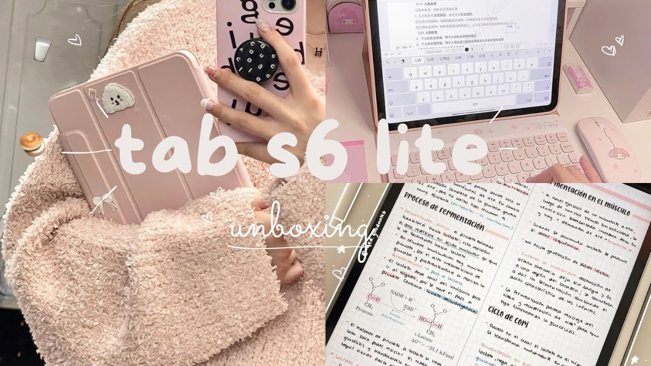 Samsung tab S6 lite UNBOXING + Accessories | lofi