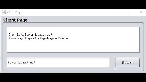 GUI Client Server Tutorial Records java part 2
