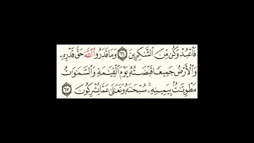 سورة الزمر آية٦٧ #اكسبلور #سورةالفاتحة #سورةالكوثر #المصحف #سورةالاخلاص #تيك_توك #حالات_واتس #الرحمن