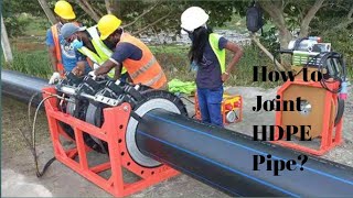 How to Joint HDPE Pipe? Underground Cable Laying.