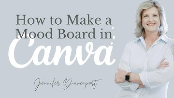 How to Make a Mood Board in CANVA | Canva Tutorial