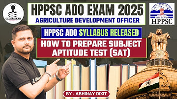HPPSC ADO Syllabus 2025 | How to Prepare Subject Aptitude Test For HPPSC ADO Exam | HP ADO Coaching
