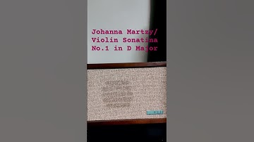 Thumbnail of Johanna Martzy / Violin Sonatina No.1 in D Major     #johannamartzy #violin #classic #piano