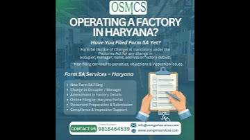 Have you updated Form 5A for your factory in Haryana?