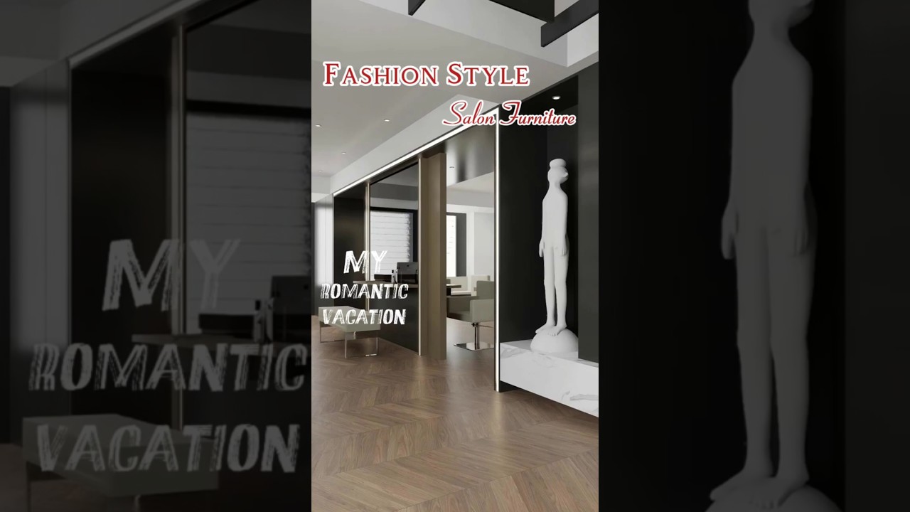 A high-end salon space created with numerous fashionable salon furniture! 