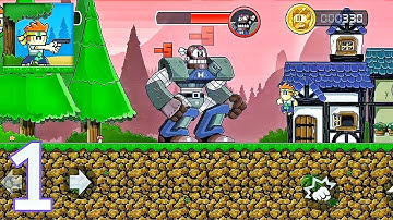 Dan the Man - Gameplay Walkthrough Part 1 - Level 1-3 (Android, iOS)