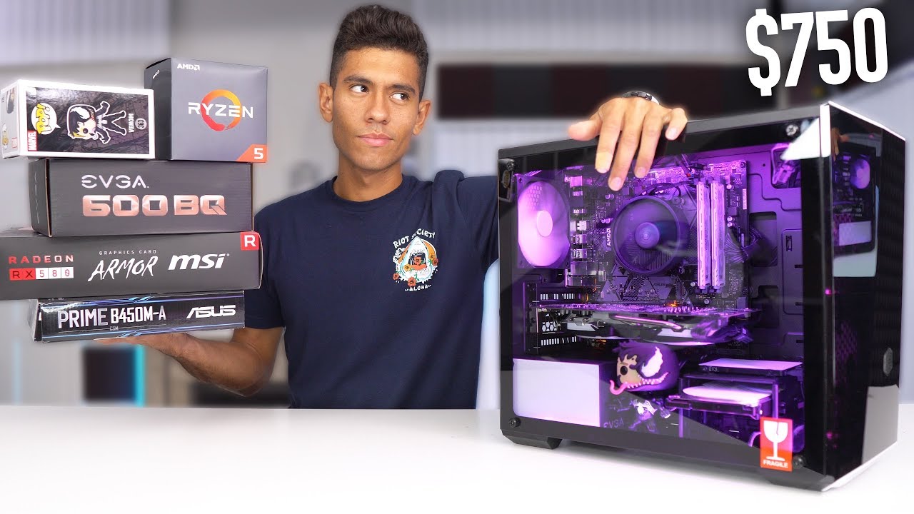 Økonomi teenagere fast Best $750 Gaming PC Build Guide - RX 580 Ryzen 5 2600 (w/ Benchmarks) -  YouTube