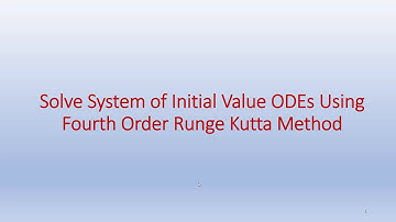 Solve a System of ODEs Using Fourth Order Runge-Kutta Method
