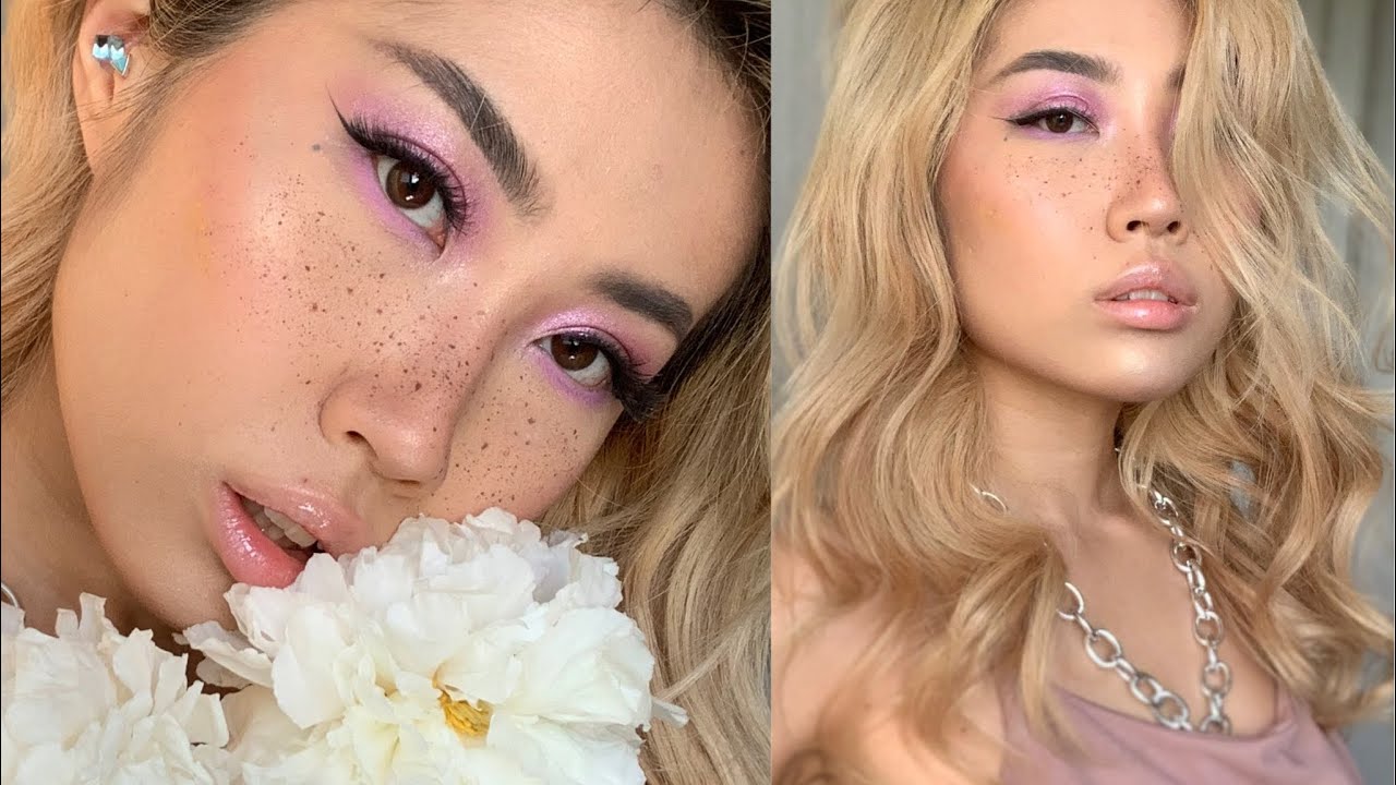 Летний образ 2020 / Как закрепить консилер под глазами / Веснушки / Локоны на утюжок