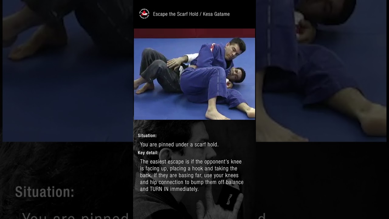 How to Escape the Scarf Hold / Kesa Gatame