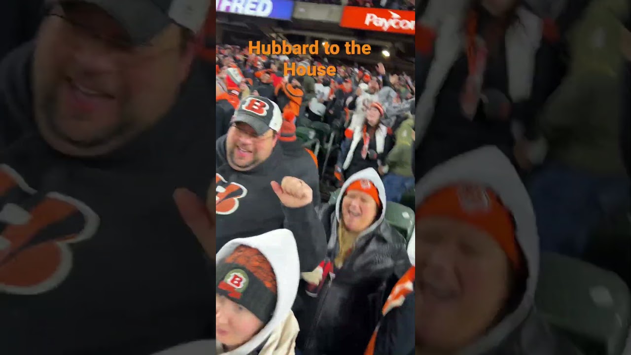 Hubbard to the House. The Cincinnati Bengals deliver at home. Paycor Stadium was electric tonight.