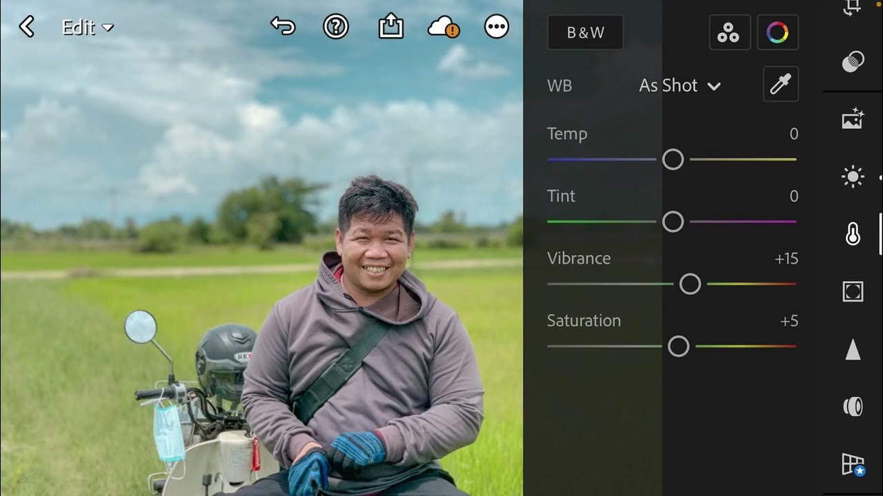 របៀបកែរូបក្នុងPhone_ Edit Photo in Lightroom on Phone/ [KIMSopheak